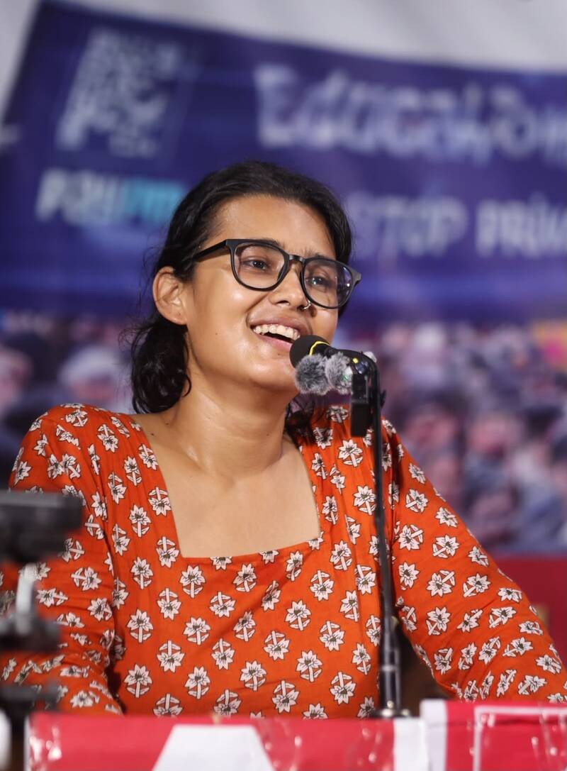 In Images: AISA National President Neha Bora attends panel discussion in Kolkata
