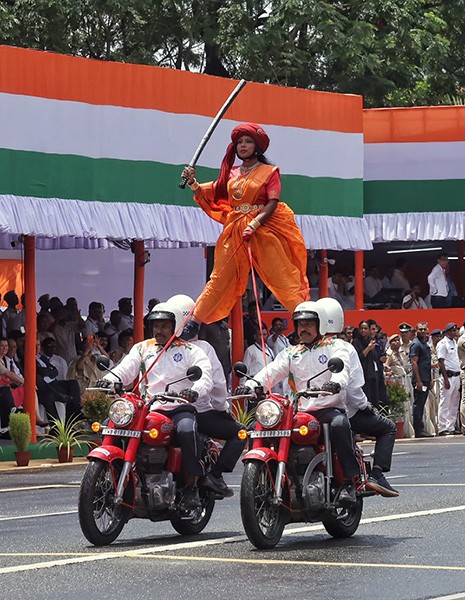 In Images: Kolkata’s Red Road comes alive with Independence Day parade, tableaux and drills