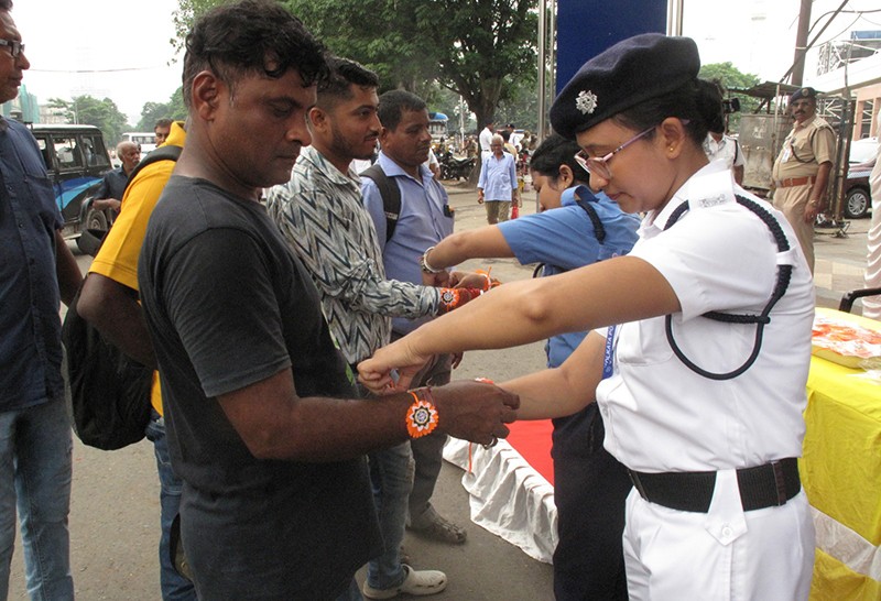 In Images: Kolkata Police women officers celebrate Rakhi