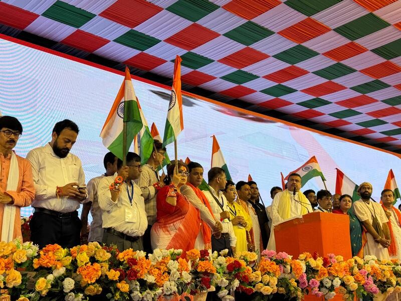 In Images: Suvendu Adhikari joins BJP-organised Vande Mataram Programme in Jadavpur