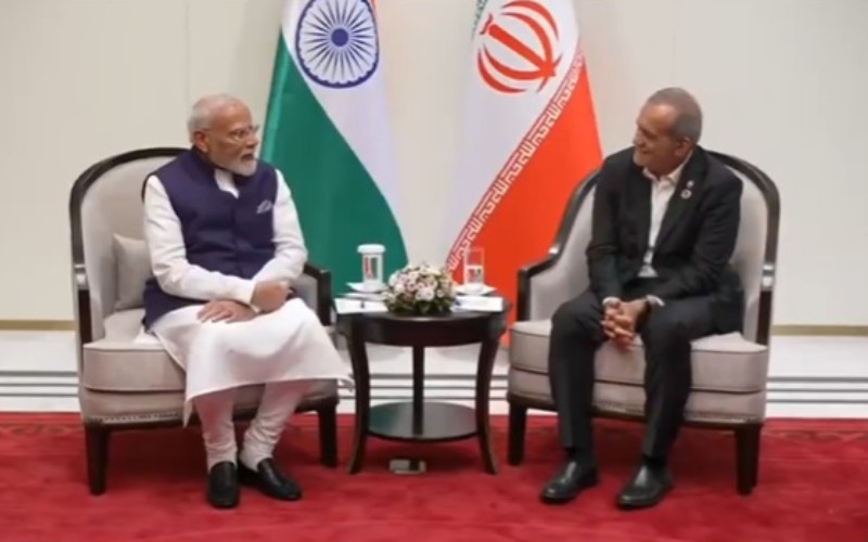 PM Modi met Iran President Pezeshkian in Bishkek amid SCO talks and continuing West Asia tensions.