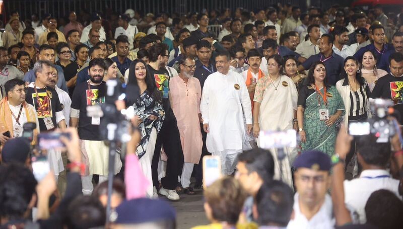 In Images: Suvendu Adhikari joins Tollywood stars to celebrate Uttam Kumar’s birth centenary in Kolkata