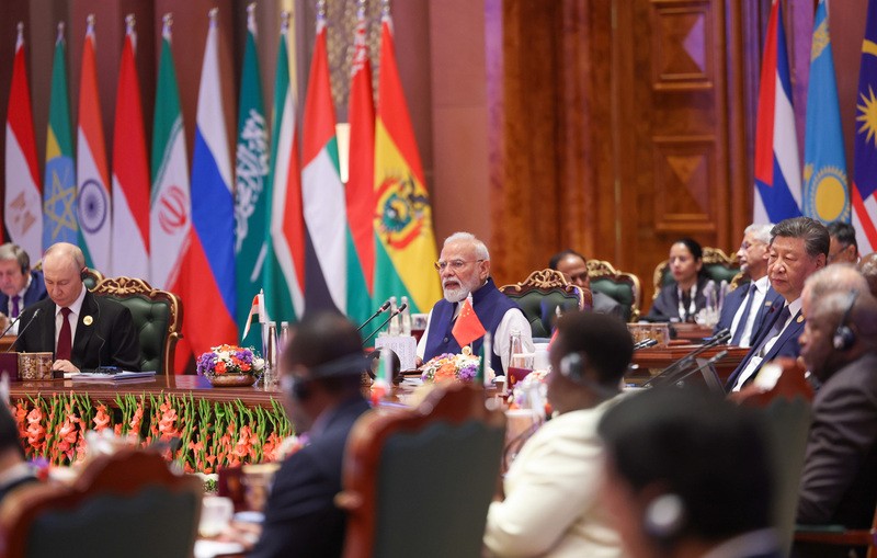 In Images: PM Modi delivers opening remarks at 18th BRICS Summit session