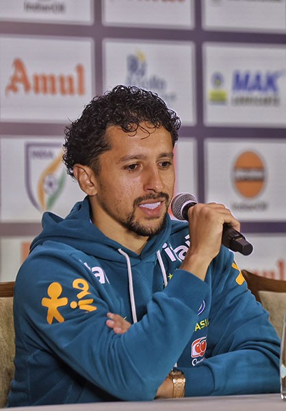 In Images: Brazil coach Carlo Ancelotti and captain Marquinhos meet press in Kolkata