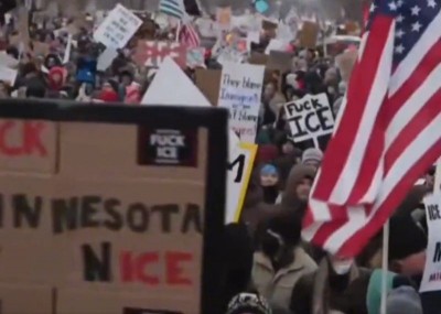 Thousands protest ICE shooting in Minneapolis as leaders urge calm amid nationwide demonstrations