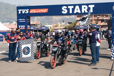 TVS Apache racing experience hits new heights with Nepal launch. All details inside