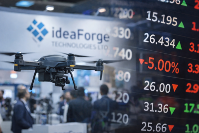 IdeaForge shares sink 5% despite 79% revenue surge as losses widen