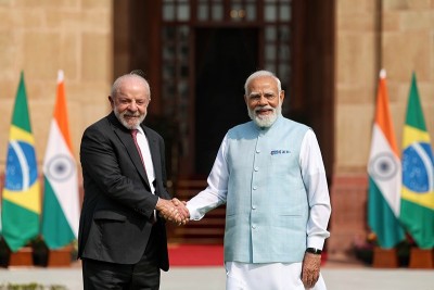 In Images: PM Modi meets Brazilian Prez Lula da Silva in Delhi—powerful moments from landmark diplomatic meet