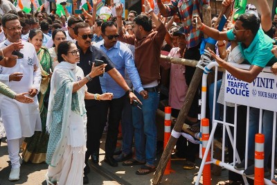 In Images: Mamata Banerjee files nomination from Bhabanipur for Bengal polls