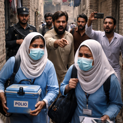 Polio team threatened in Pakistan, case registered