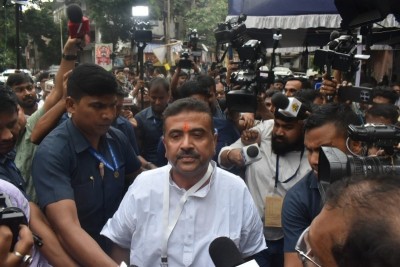 In Images: BJP's Suvendu Adhikari in Bhabanipur