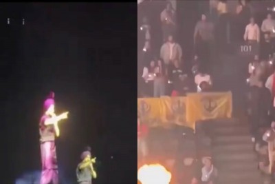 Diljit Dosanjh pauses Canada concert to address Pro-Khalistan protesters