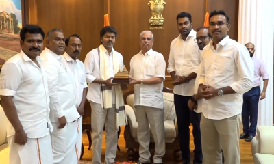 Vijay meets Tamil Nadu Governor, stakes claim to form next government with Congress support