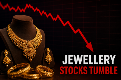 Titan, Kalyan Jewellers, Senco Gold fall up to 5% after duty hike on gold