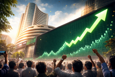 Markets defy Iran war fears! Sensex jumps 300 points, Nifty crosses 23,500 despite oil surge