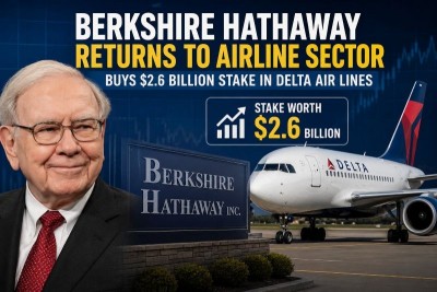 Berkshire re-enters airline sector with new $2.6 billion Delta Air Lines stake
