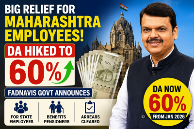 Big relief for Maharashtra employees! Fadnavis govt hikes DA to 60%
