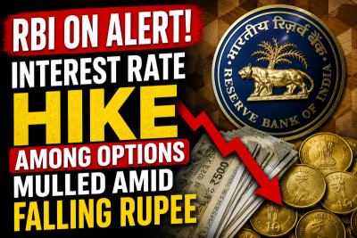 RBI on alert! Interest rate hike may be coming as rupee crashes to fresh low