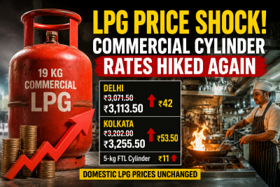 LPG price shock from June 1! Commercial cylinder rates hiked again