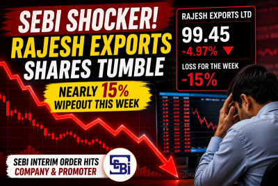 Rajesh Exports shares crash again! Stock sinks nearly 15% after SEBI crackdown