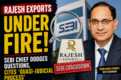 Rs 15.2 lakh crore under scanner! SEBI chief dodges questions on Rajesh Exports crackdown