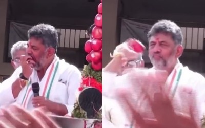 Karnataka CM takes a bite of an apple, then throws it into a crowd of supporters; video goes viral