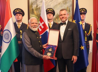 Slovakia awards Modi highest state honour, elevates ties with India to Comprehensive Partnership