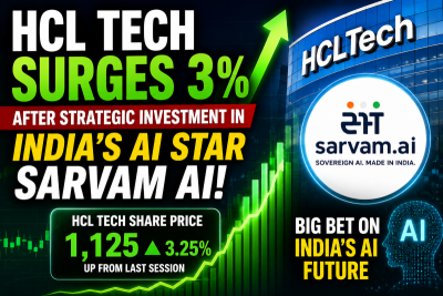 HCL Tech surges 3% after strategic investment in India's sovereign AI firm Sarvam AI