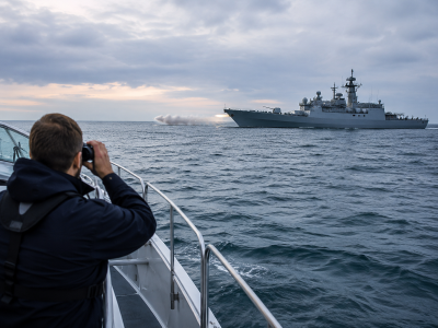 UK probes reports of Russian warship firing warning shots near English coast