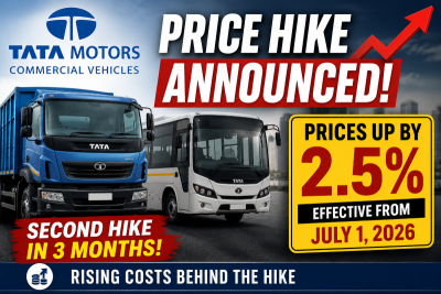 Another price shock! Tata Motors raises Commercial Vehicle prices for the second time in 3 months