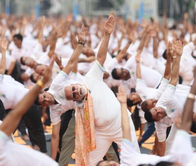 PM Modi celebrates International Yoga Day in Kolkata, says the ancient exercise can keep you active even at 70