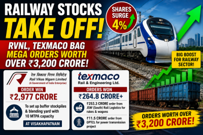 RVNL lands Rs. 2,977 crore mega deal, Texmaco bags fresh orders—railway stocks take off