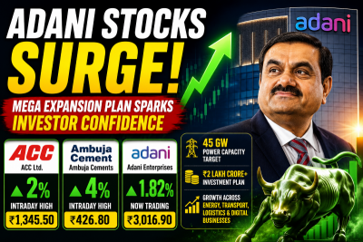 Adani stocks soar! Investors rush in after Gautam Adani unveils massive Rs 2 lakh crore expansion plan