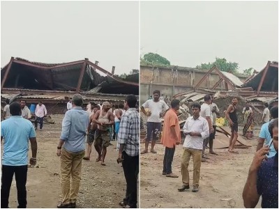 Kolkata: Dozens trapped as Taratala warehouse roof collapses, rescue ops underway