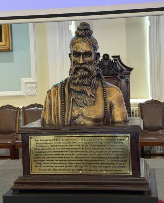 Royal College of Surgeons unveils statue of Indian medical legend Sushruta