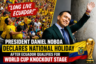 'Long live Ecuador': President Daniel Noboa declares national holiday after World Cup knockout qualification