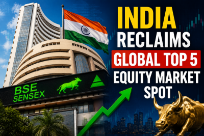 India overtakes Taiwan, South Korea to become world's fifth-largest equity market again