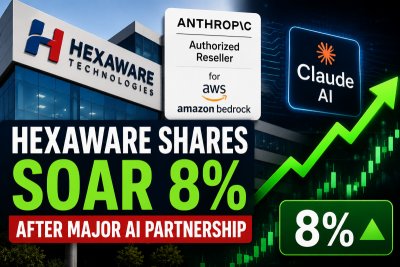 Hexaware shares soar 8% after landing major AI partnership with Anthropic