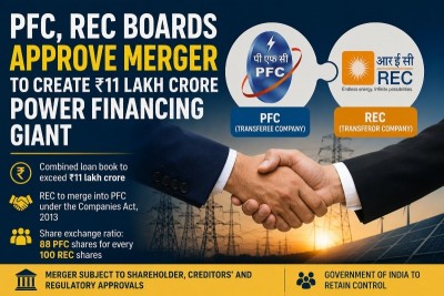 PFC, REC boards approve merger; combined loan book to exceed ₹11 lakh crore