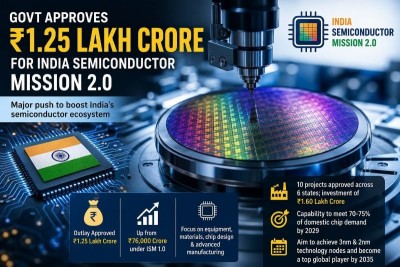 Finance Ministry panel clears Rs 1.25 lakh crore for India Semiconductor Mission 2.0: Report
