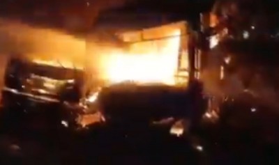 Delhi-Mumbai Expressway horror: Passenger bus goes up in flames after fatal collision, 8 dead