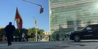 Horror outside UN headquarters: Man carrying Tibetan flag dies after self-immolation
