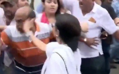 Ex-Bengal CM Mamata Banerjee slaps her own party worker during Baruipur rape-murder protest rally in Kolkata