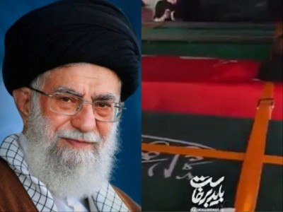 Ayatollah Ali Khamenei buried at Iran's holiest shrine as Middle East crisis deepens