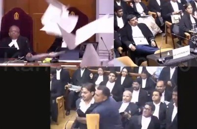 'You are ordering us?': Supreme Court bench stunned as petitioner abuses CJI, throws papers