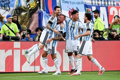 Argentina edge 10-man Switzerland in extra time to set up FIFA World Cup semi-final against England