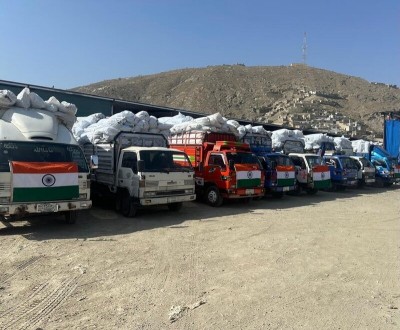 In Images: India hands over family tents to support Afghan returnees