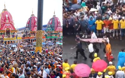 One dead, around 100 devotees injured in stampede-like situation at Rath Yatra in Puri