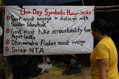 Kolkata's Jadavpur University students hold symbolic hunger strike in solidarity with Sonam Wangchuk