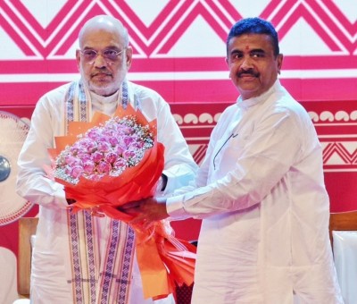 In Images: Amit Shah performs 'Bhoomi Pujan' of Amul's curd manufacturing plant in Kolkata